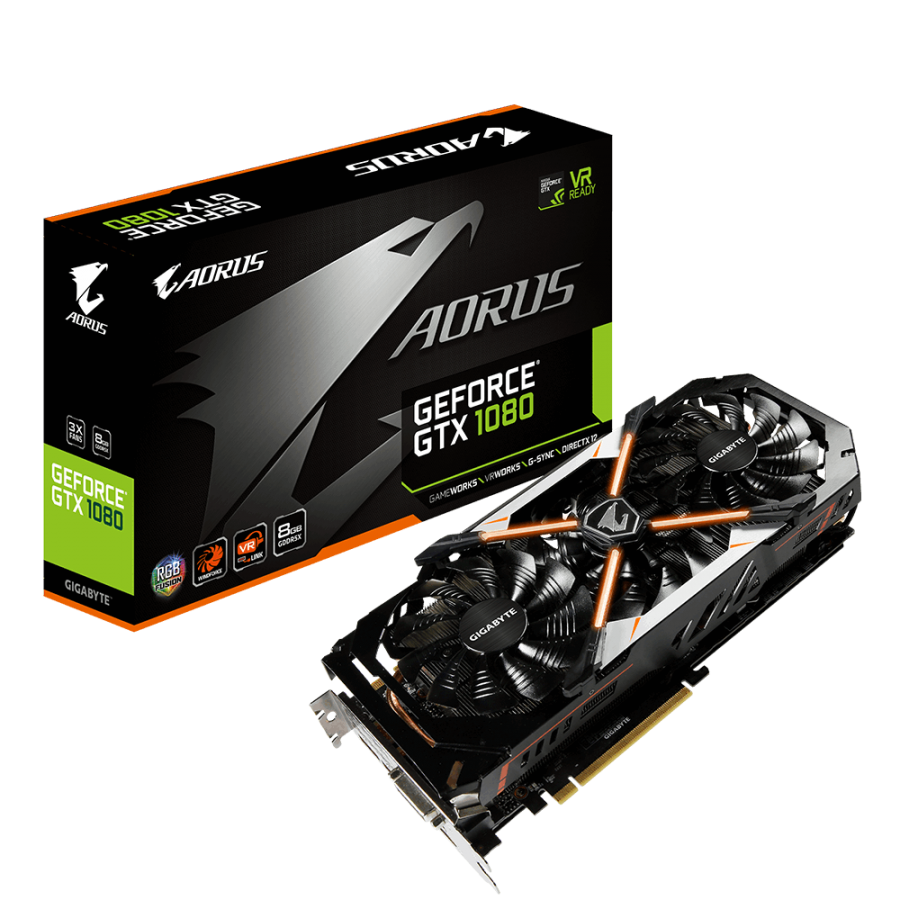 GIGABYTE GTX 1080 AORUS 8GB GDDR5X 256 Bit RGB LED Nvidia Ekran